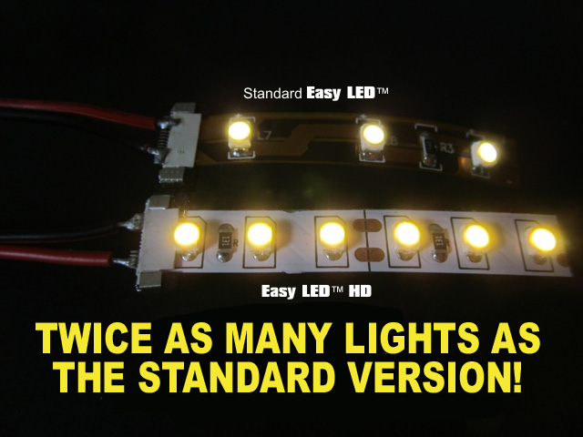 Easy LED HD Lights 12 Inches (30cm) 36 Lights in WARM WHITE - Click Image to Close