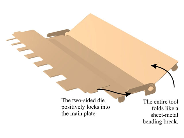 PhotoFold - 5 inch Photoetch Bending Tool - Click Image to Close