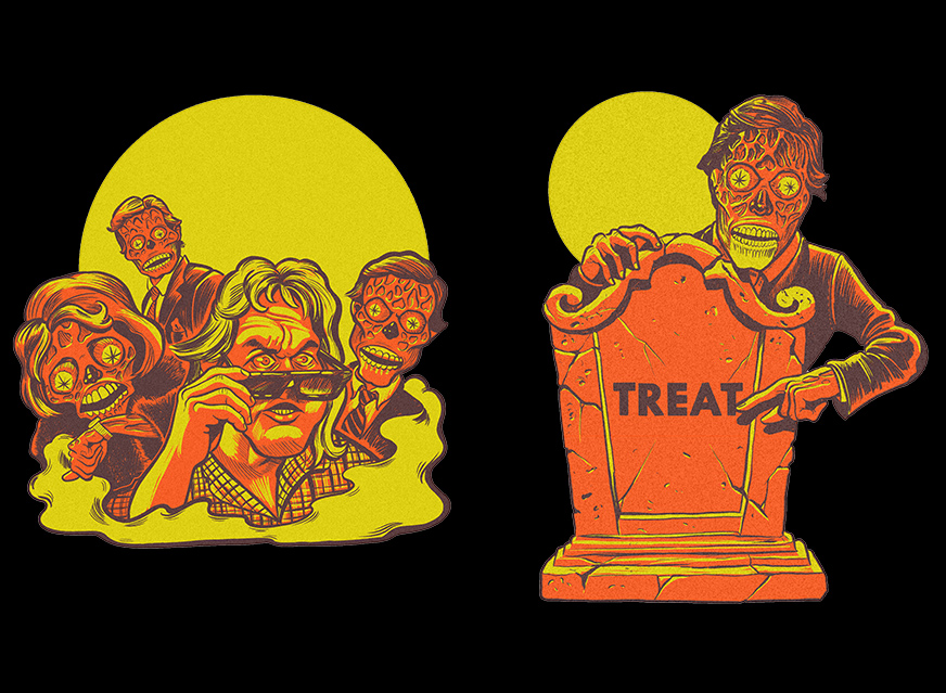 They Live John Carpenter Classic Halloween Wall Decor Set Series 1 - Click Image to Close