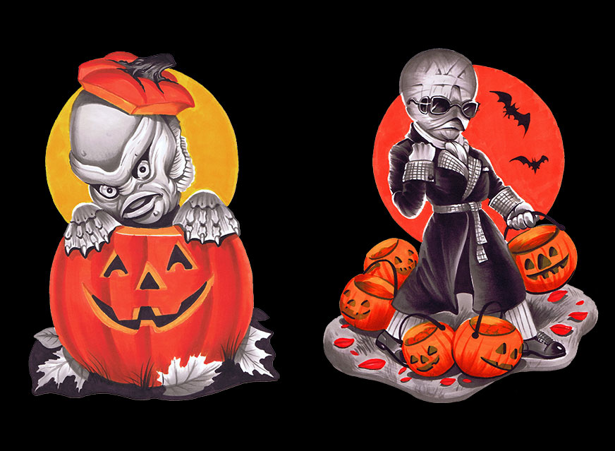 Universal Monsters Classic Monsters Wall Decor Set Series 2 - Click Image to Close