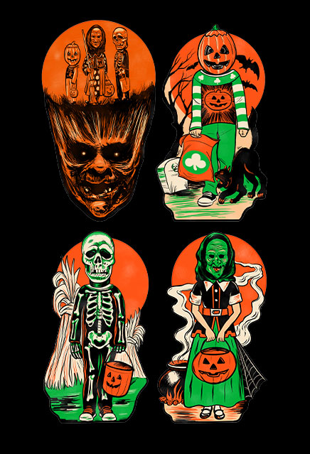 Halloween III Season of the Witch Classic Halloween Wall Decor Set Series 1 - Click Image to Close