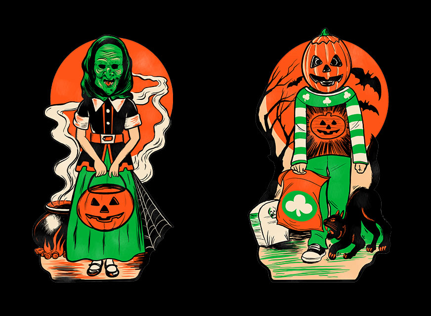 Halloween III Season of the Witch Classic Halloween Wall Decor Set Series 1 - Click Image to Close