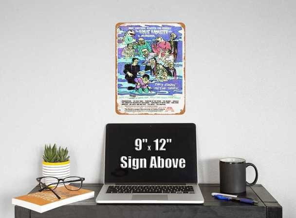 Aurora Movie Monster Glow-in-the-Dark Kits 1970 Metal Sign 9" x 12" - Click Image to Close