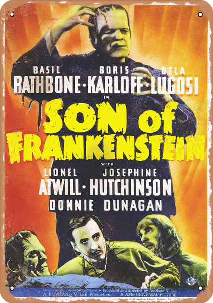 Son of Frankenstein 1939 10" x 14" Metal Sign - Click Image to Close