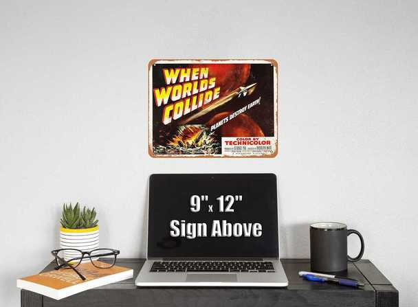 When Worlds Collide 1951 Movie Metal Sign 9" x 12" - Click Image to Close