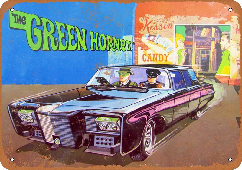 Green Hornet The TV Series 1967 Metal Sign 9" x 12" - Click Image to Close