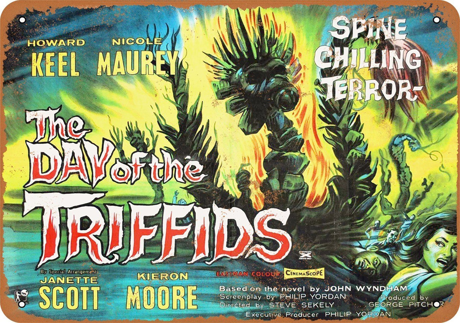 Day of the Triffids 1962 10" x 14" Metal Sign - Click Image to Close