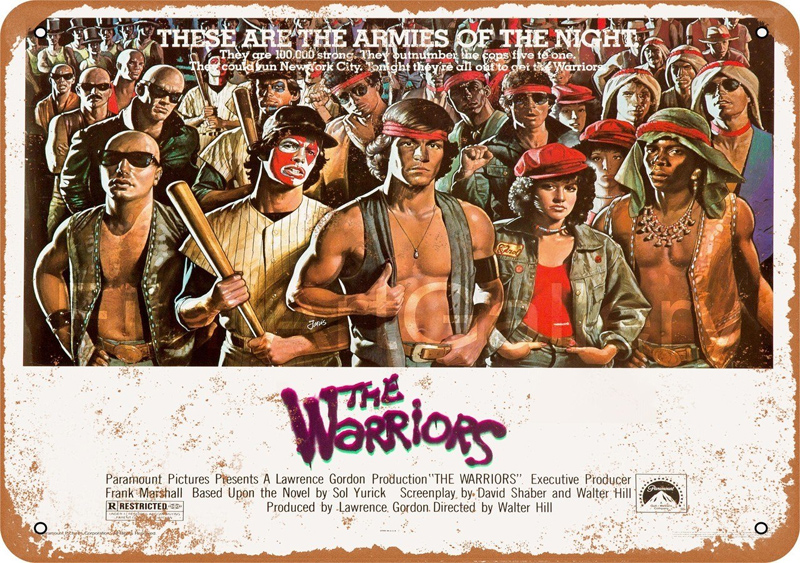 Warriors 1979 10" x 14" Movie Poster Metal Sign - Click Image to Close