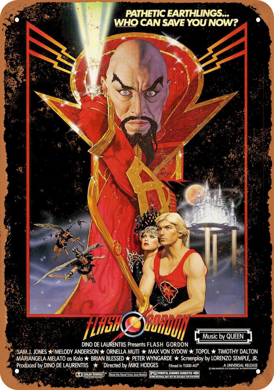 Flash Gordon 1980 #1 Movie Poster 10" x 14" Metal Sign - Click Image to Close