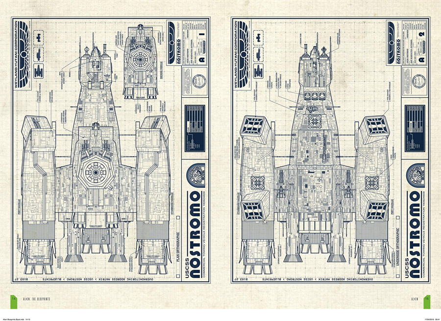 Alien: The Blueprints Hardcover Book - Click Image to Close