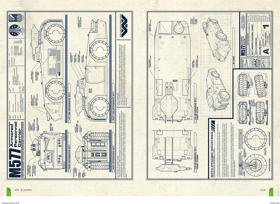 Alien: The Blueprints Hardcover Book - Click Image to Close