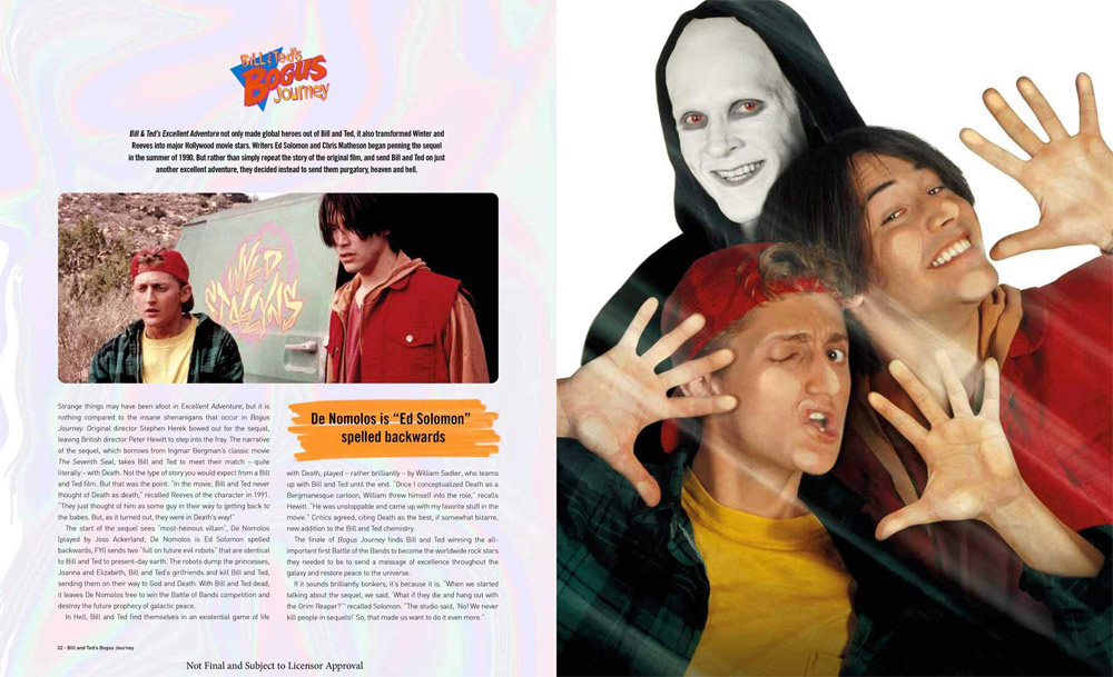 Bill & Ted's Most Excellent Movie 2020 Hardcover Book - Click Image to Close