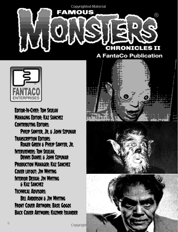 Famous Monsters of Filmland Chronicles II Softcover Book - Click Image to Close