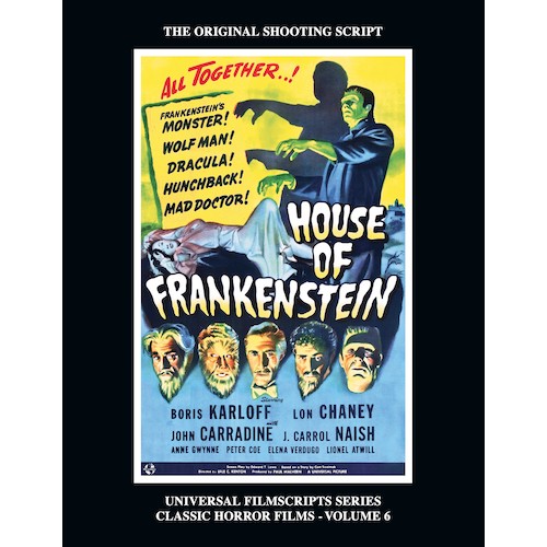 House Of Frankenstein Universal Script Hardcover Book Magicfilm - Click Image to Close