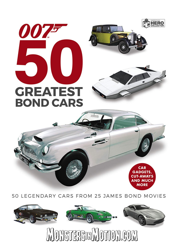 James Bond 007 50 Greatest James Bond Cars Hardcover Book - Click Image to Close