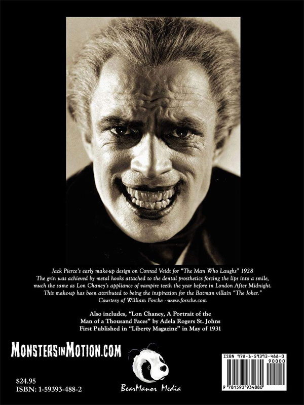 Lon Chaney as The Man Who Laughs An Alternate History for Classic Film Monsters Hardcover Book - Click Image to Close