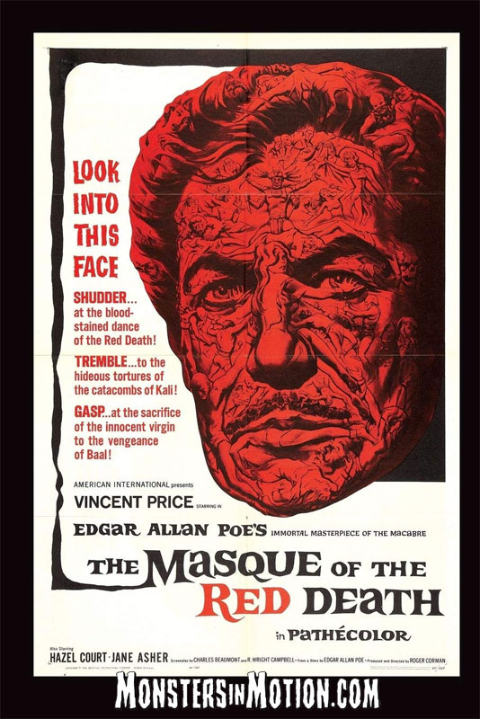Masque of the Red Death Vincent Price Softcover Book - Click Image to Close