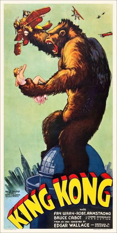 King Kong Upright Six Sheet Poster Replica 20" X 40" - Click Image to Close