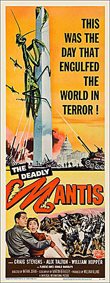 Deadly Mantis 1957 Insert Card Poster Reproduction - Click Image to Close