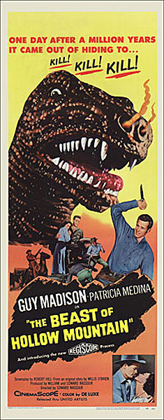 Beast of Hollow Mountain 1958 Insert Card Poster Reproduction - Click Image to Close