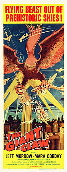 Giant Claw, The 1958 Insert Card Poster Reproduction