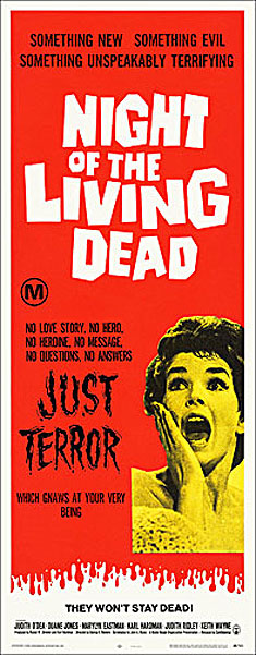 Night of the Living Dead 1968 Insert Card Poster Reproduction - Click Image to Close