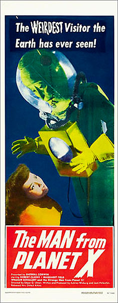 Man from Planet X, The 1951 Insert Card Poster Reproduction - Click Image to Close