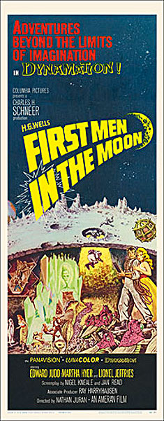 First Men in the Moon 1964 Insert Card Poster - Click Image to Close