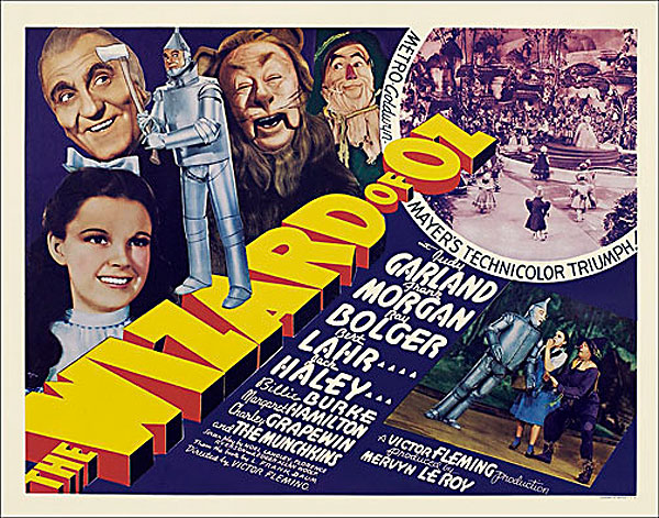 Wizard of OZ, The 1939 Half Sheet Poster Reproduction - Click Image to Close