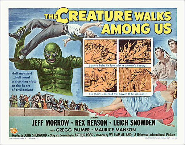 Creature Walks Amoung Us 1956 Style "A" Half Sheet Poster Reproduction - Click Image to Close