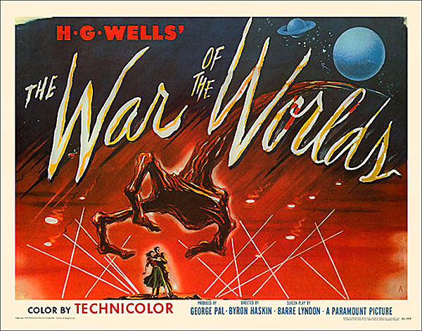 War of the Worlds 1953 Style "A" Half Sheet Poster Reproduction - Click Image to Close