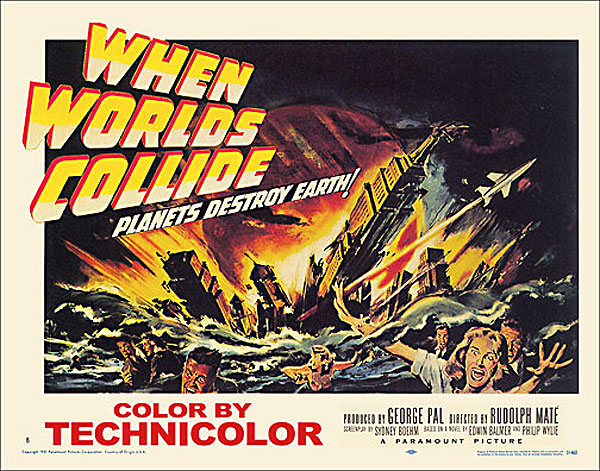 When Worlds Collide 1951 Style "B" Half Sheet Poster Reproduction - Click Image to Close