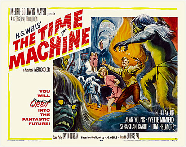 Time Machine 1960 Style "A" Half Sheet Poster Reproduction - Click Image to Close