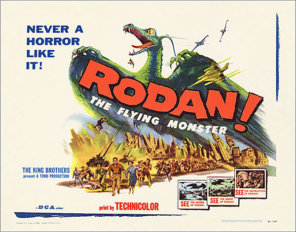 Rodan 1957 Half Sheet Poster Reproduction - Click Image to Close