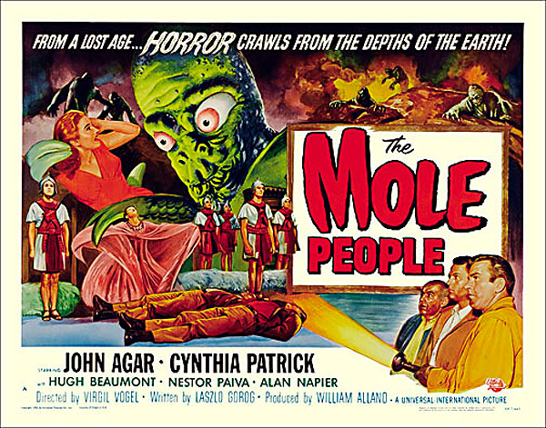 Mole People, The 1956 Style "A" Half Sheet Poster Reproduction - Click Image to Close