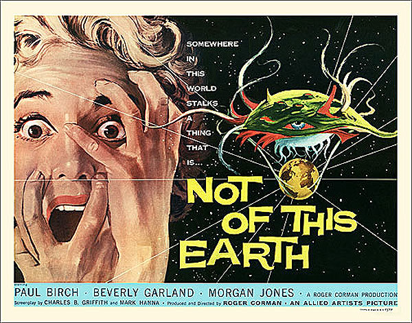 Not Of This Earth 1957 Half Sheet Poster Reproduction - Click Image to Close