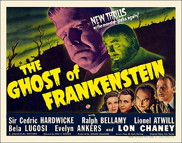 Ghost of Frankenstein 1942 Half Sheet Poster Reproduction - Click Image to Close