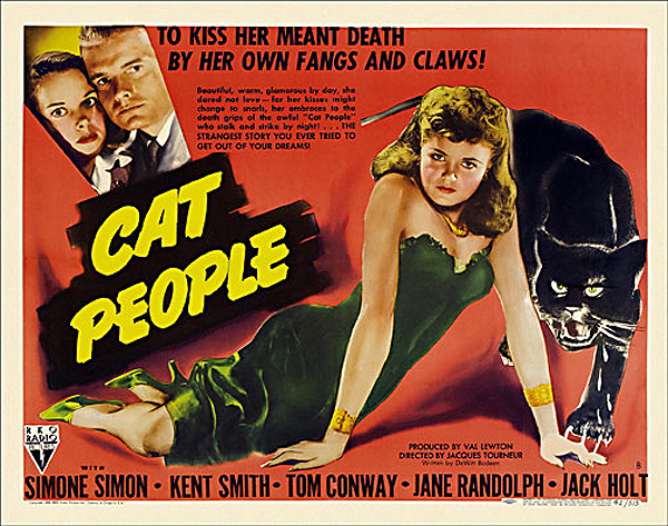 Cat People 1942 Half Sheet Poster Reproduction - Click Image to Close