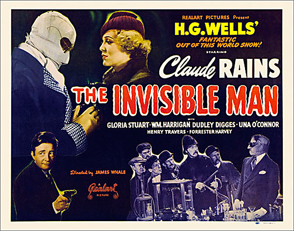 Invisible Man 1947 Re-Release Half Sheet Poster Reproduction - Click Image to Close