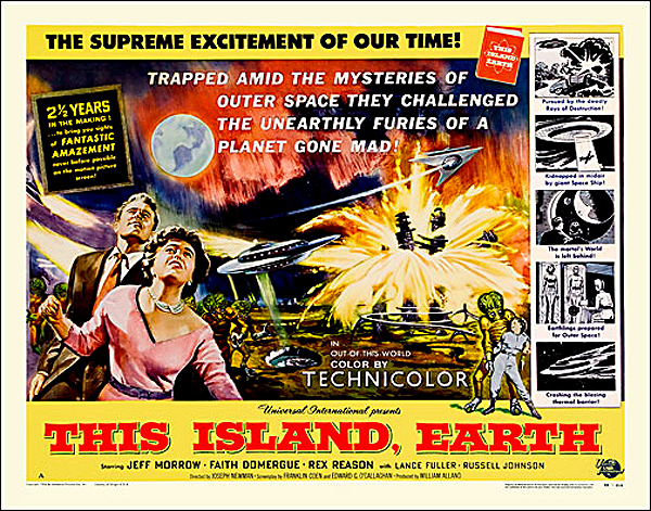 This Island Earth 1955 Style "A" Half Sheet Poster Reproduction - Click Image to Close