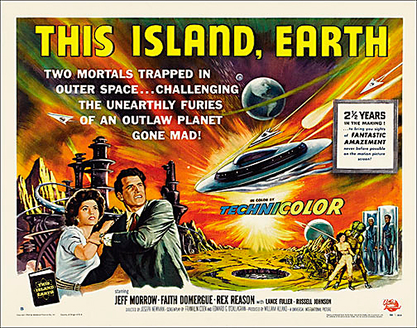 This Island Earth 1955 Style "B" Half Sheet Poster Reproduction - Click Image to Close