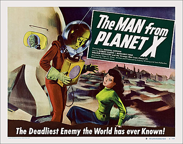 Man From Planet X 1951 Style "B" Half Sheet Poster Reproduction - Click Image to Close
