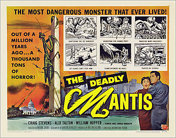 Deadly Mantis, The 1958 Half Sheet Poster Reproduction - Click Image to Close