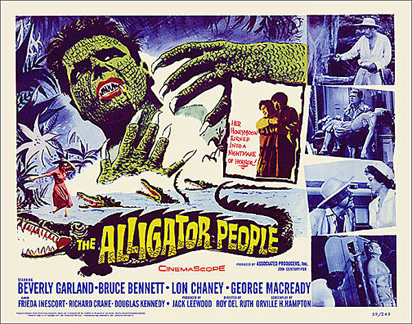 Alligator People 1959 Half Sheet Poster Reproduction - Click Image to Close