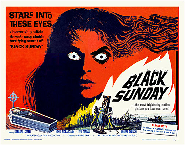 Black Sunday 1961 Half Sheet Poster Reproduction - Click Image to Close