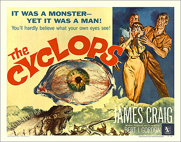 Cyclops, The 1957 Half Sheet Poster Reproduction - Click Image to Close