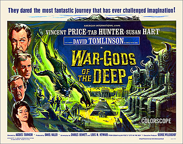 War Gods Of The Deep 1965 Half Sheet Poster Reproduction - Click Image to Close