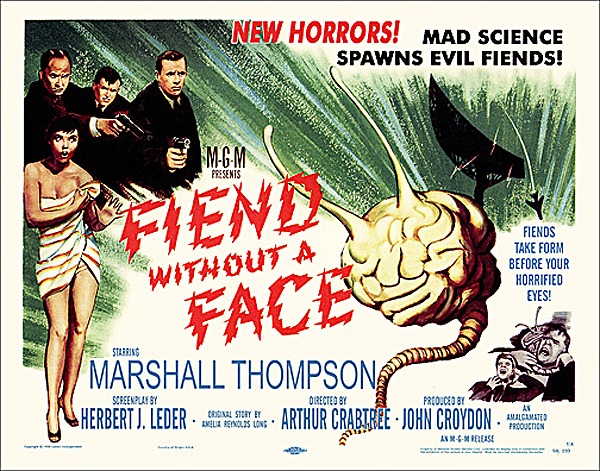 Fiend Without a Face 1958 Half Sheet Poster Reproduction - Click Image to Close