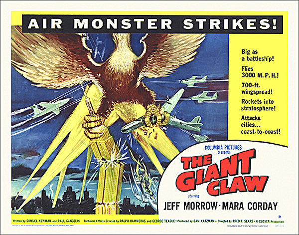 Giant Claw, The 1957 Half Sheet Poster Reproduction - Click Image to Close