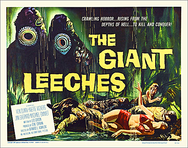 Giant Leeches, The 1959 Half Sheet Poster Reproduction - Click Image to Close